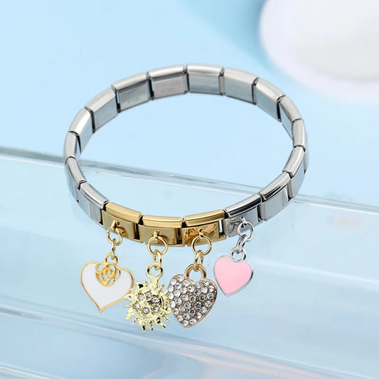 Crystal Heart Pendant Charm