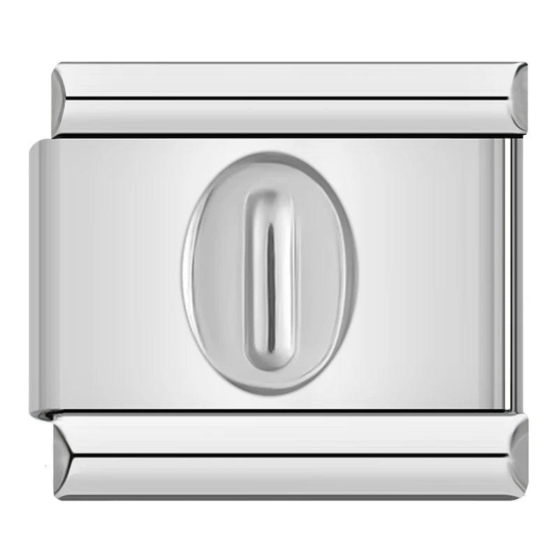 Silver Number Charms