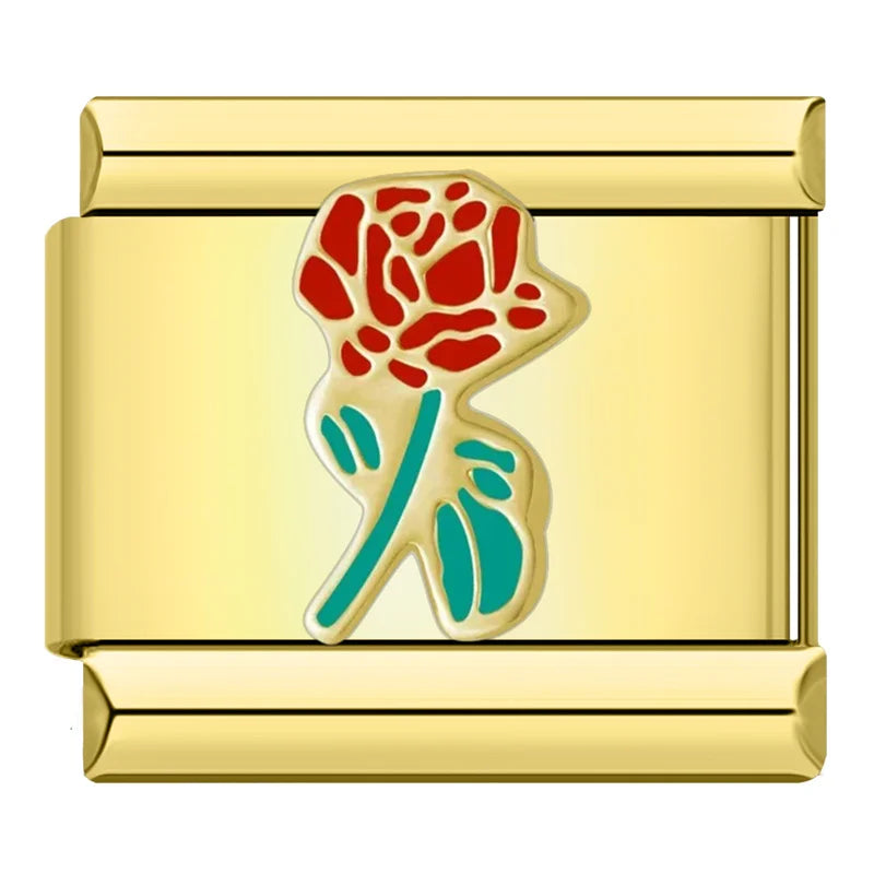 Rose Flower Charm