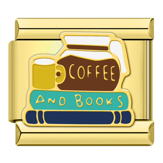 Coffee & Books Charm