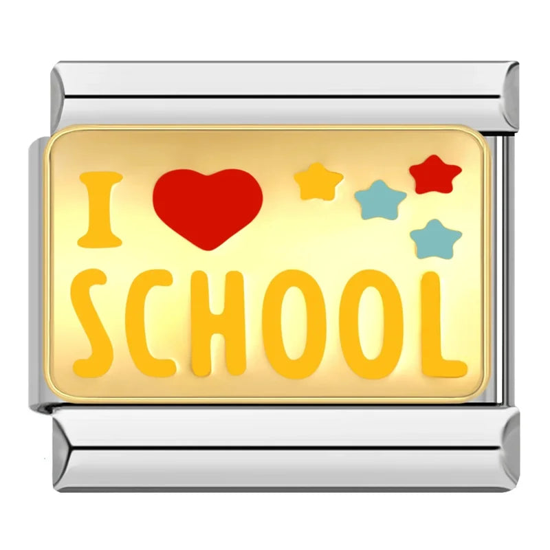 I Love School Charm