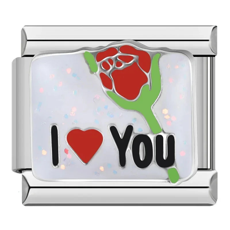 I Love You Rose Charm
