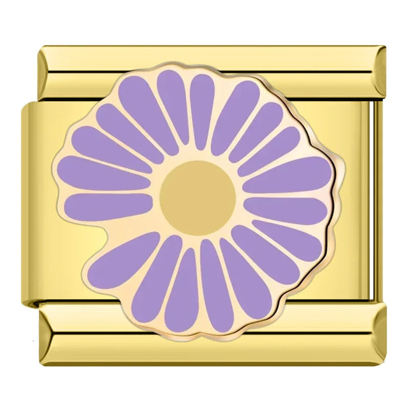 Purple Flower Charm
