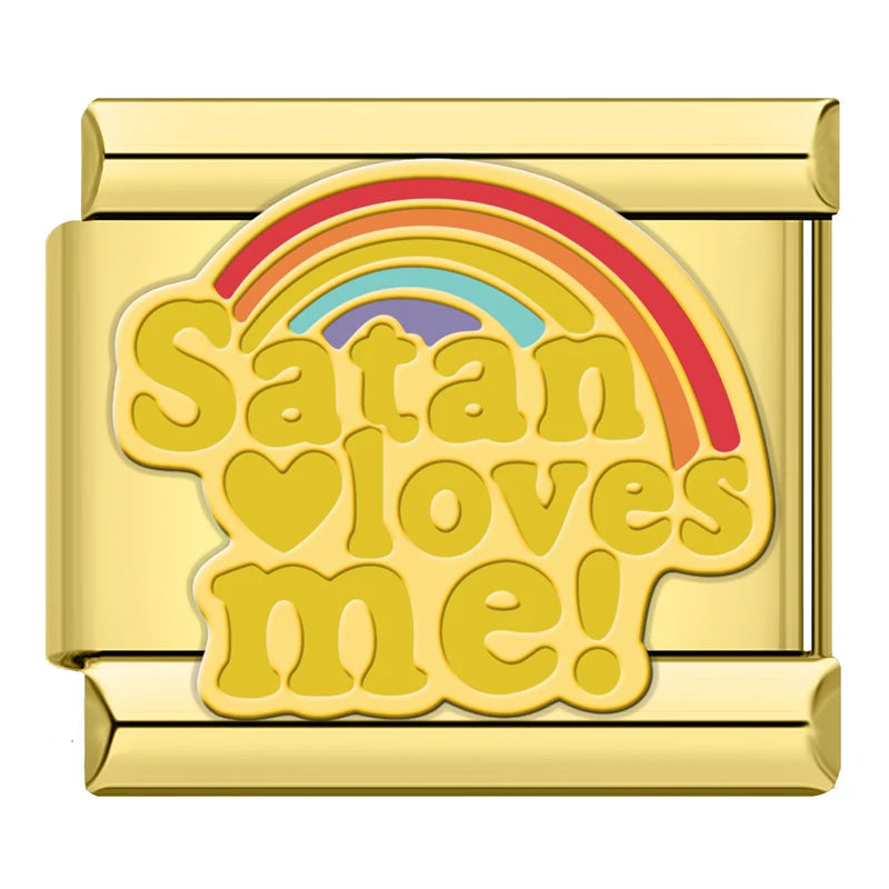 Satan Loves Me Charm
