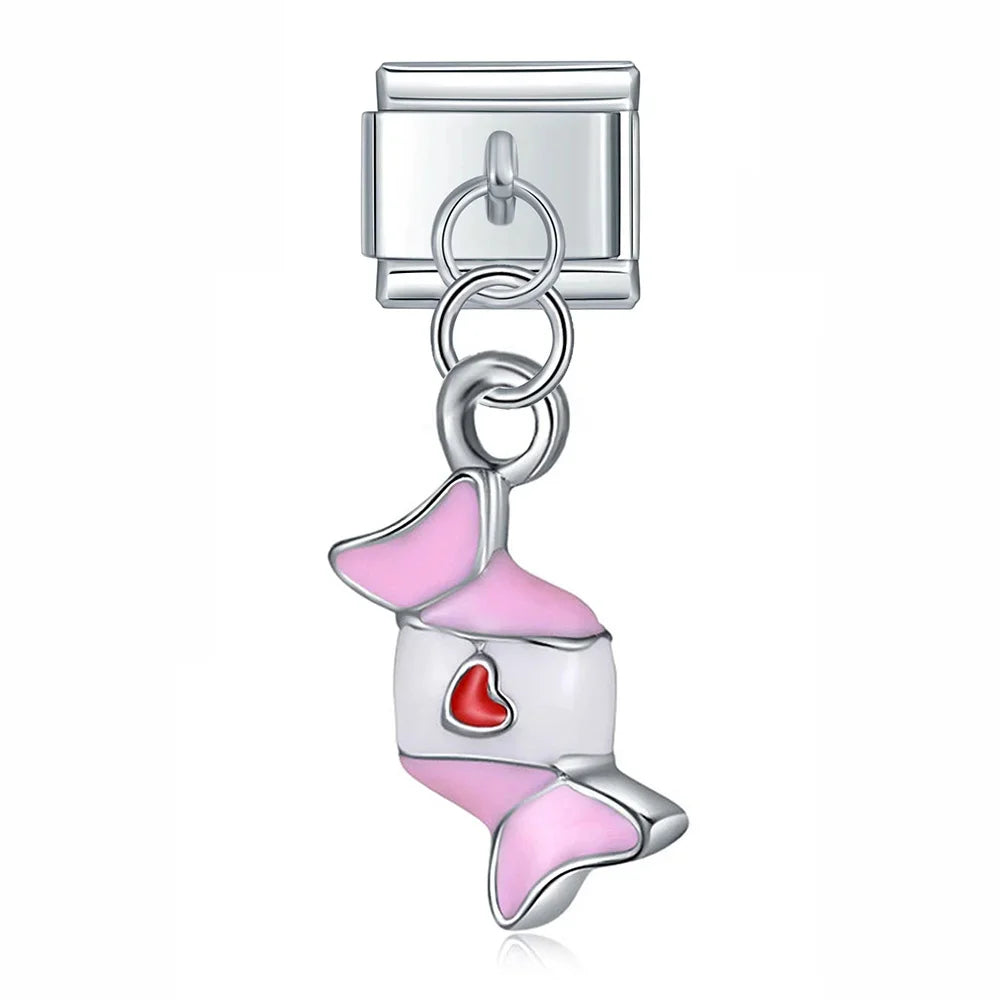 Pink Candy Pendant Charm
