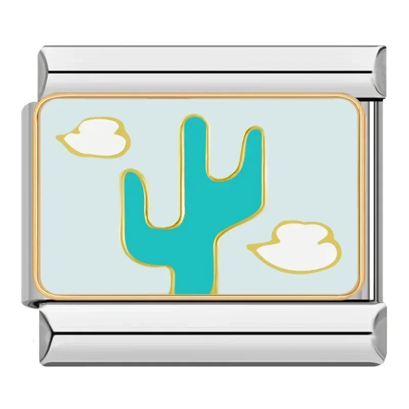 Blue Sky Cactus Charm