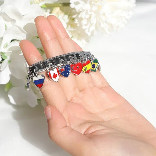Country Heart Pendant Charms