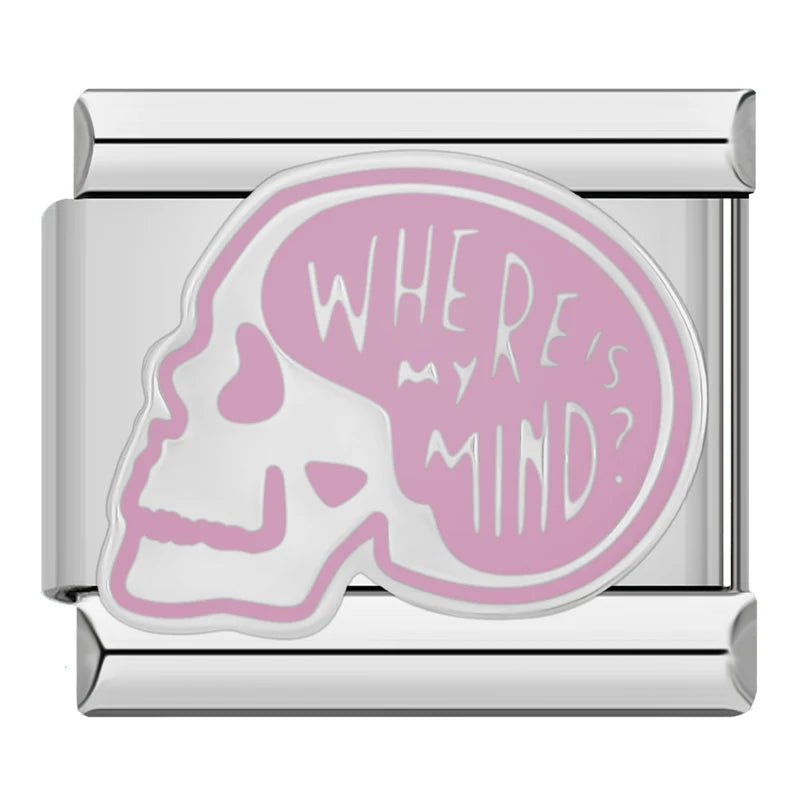 Where Is My Mind Skull Charm