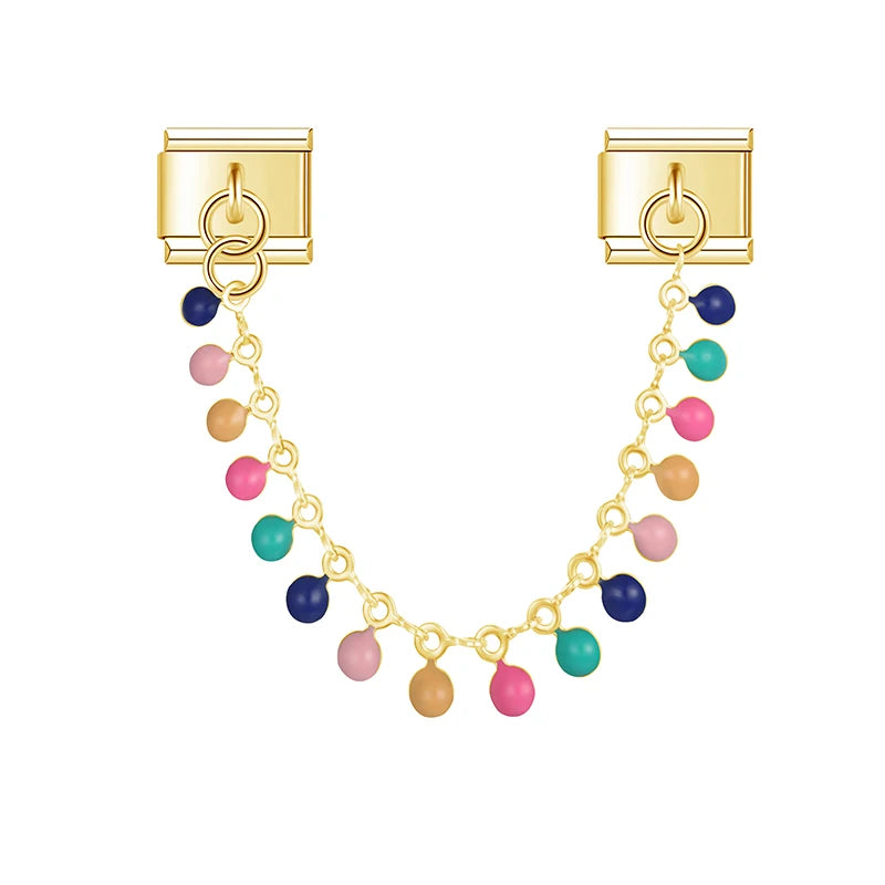 Blue Pink Bead Chain