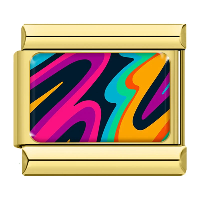 Tie Dye 8 Charm