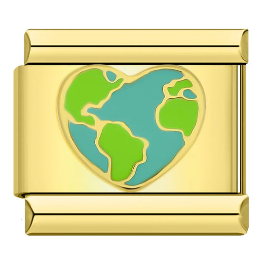 Heart Earth Charm
