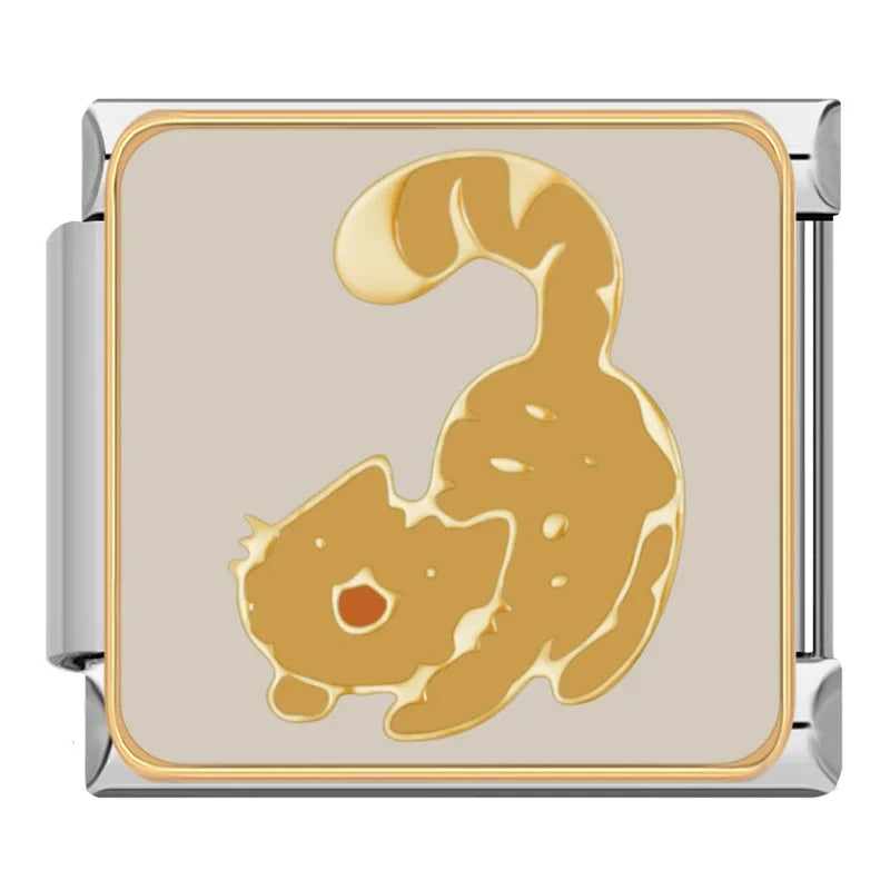 Stretching Cat Charm