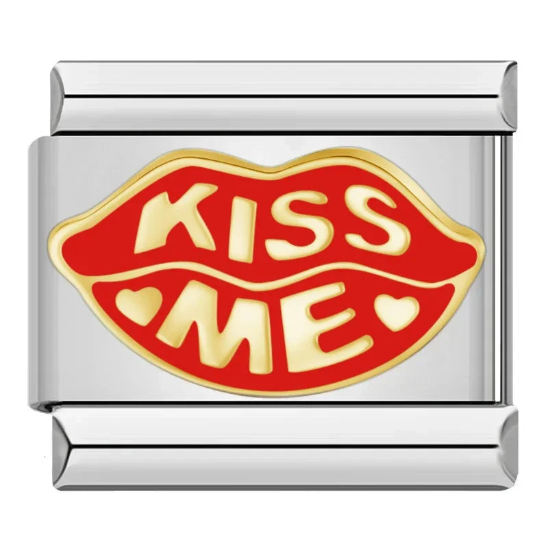 Amuleto de beso dorado