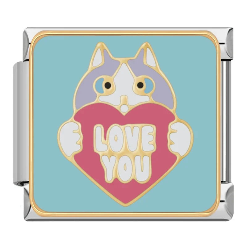 Love You Cat Charm