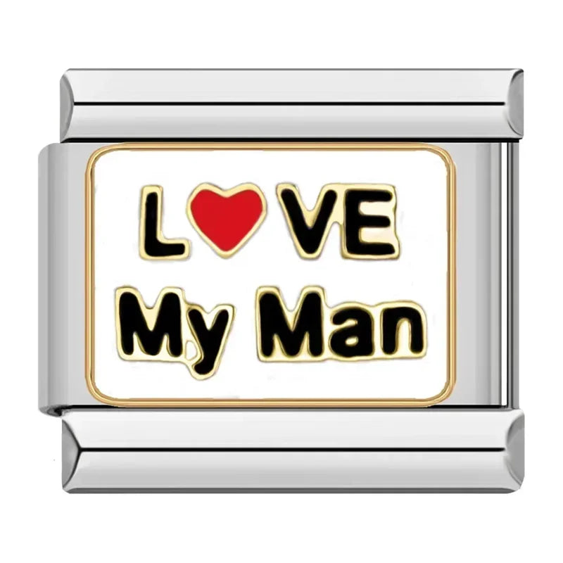 Love My Man Charm