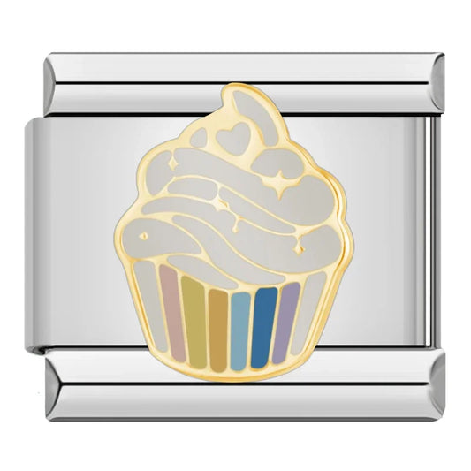 Rainbow Cupcake Charm