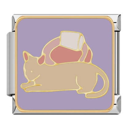 Tan Cat Charm