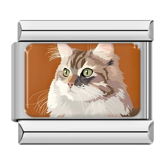 Long Hair Cat Charm
