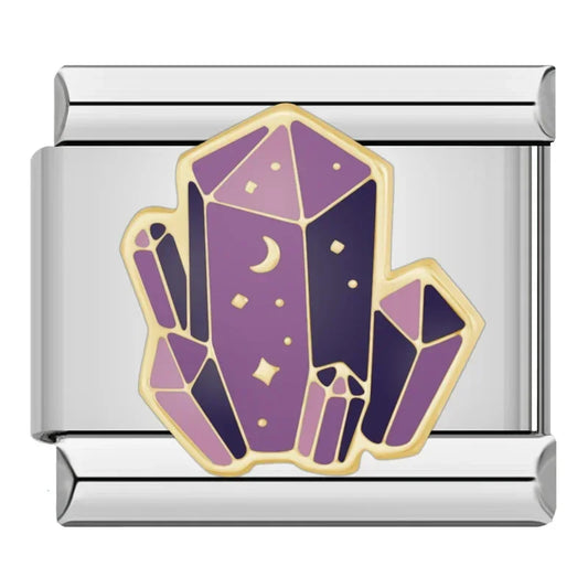 Purple Crystals Charm
