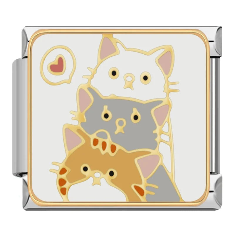 Three Cats Charm