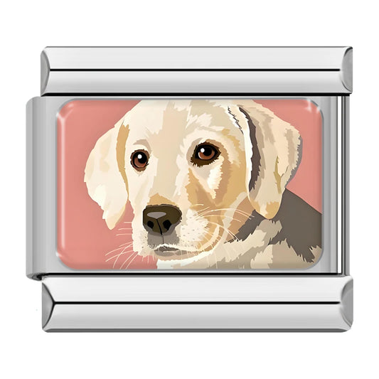 Yellow Lab Dog Charm