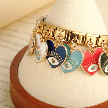 Breloque pendentif Cœur Œil Rouge