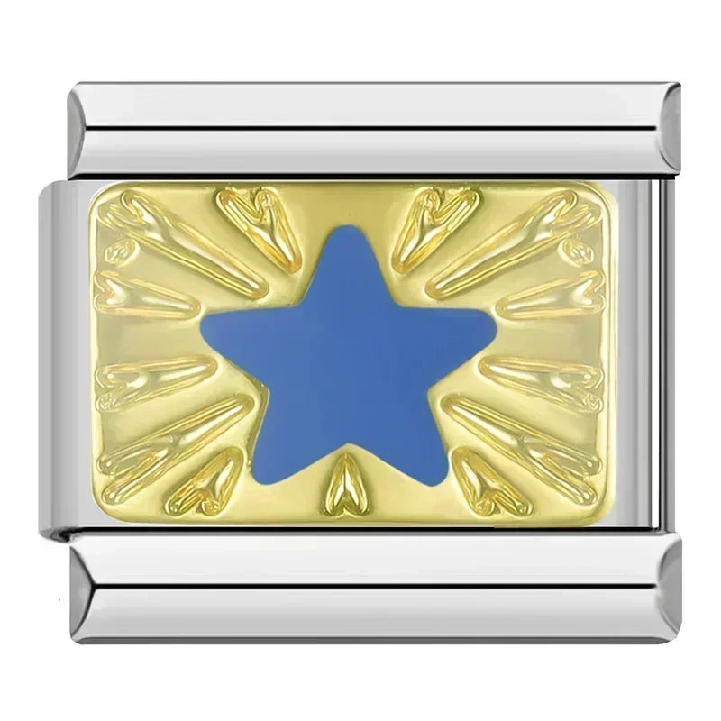Blue Star Charm