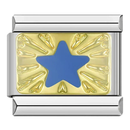 Blue Star Charm