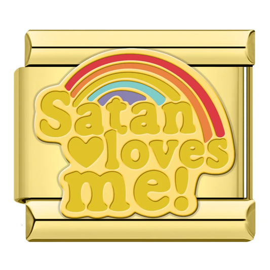 Satan Loves Me Charm