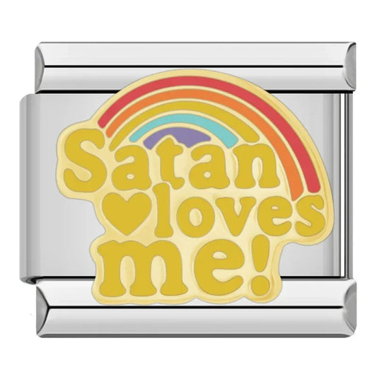 Satan Loves Me Charm