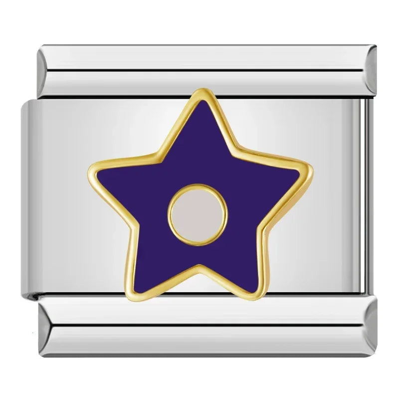 Dark Purple Star Charm