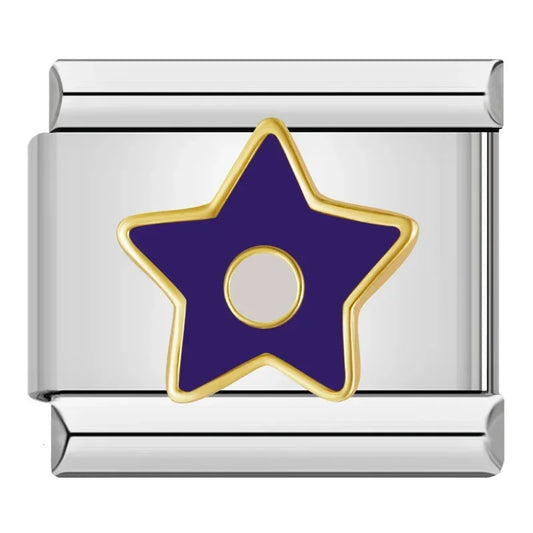 Dark Purple Star Charm