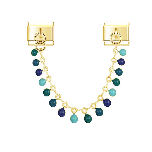 Blue Green Bead Chain