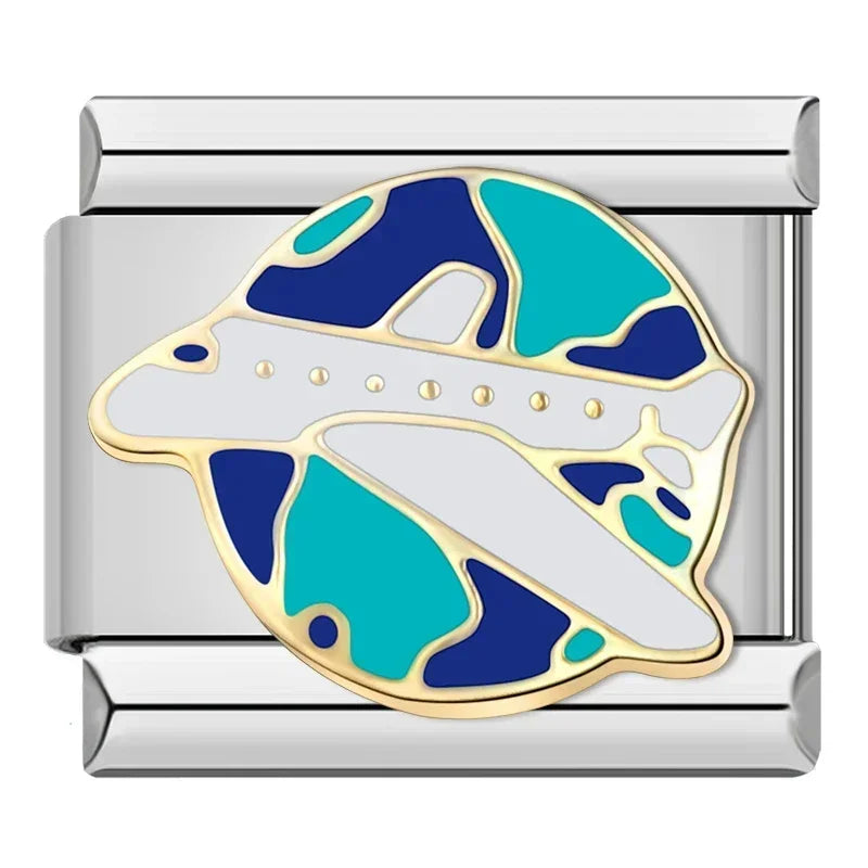Plane Earth Charm