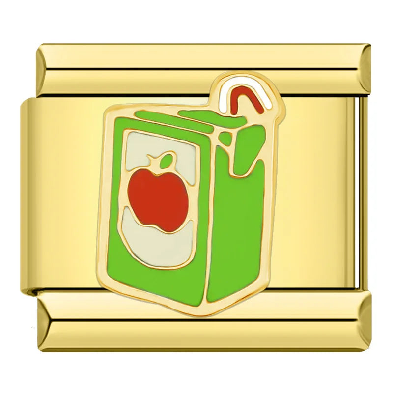 Apple Juice Box Charm