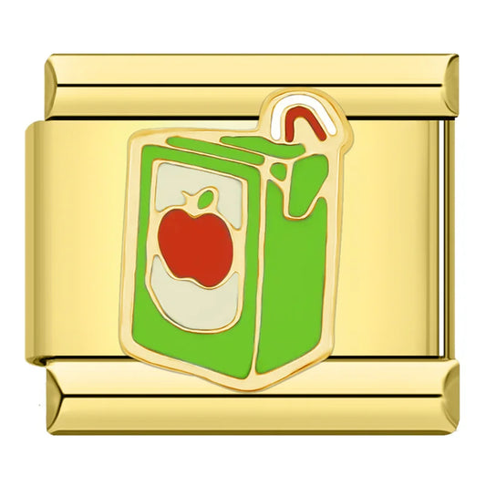 Apple Juice Box Charm