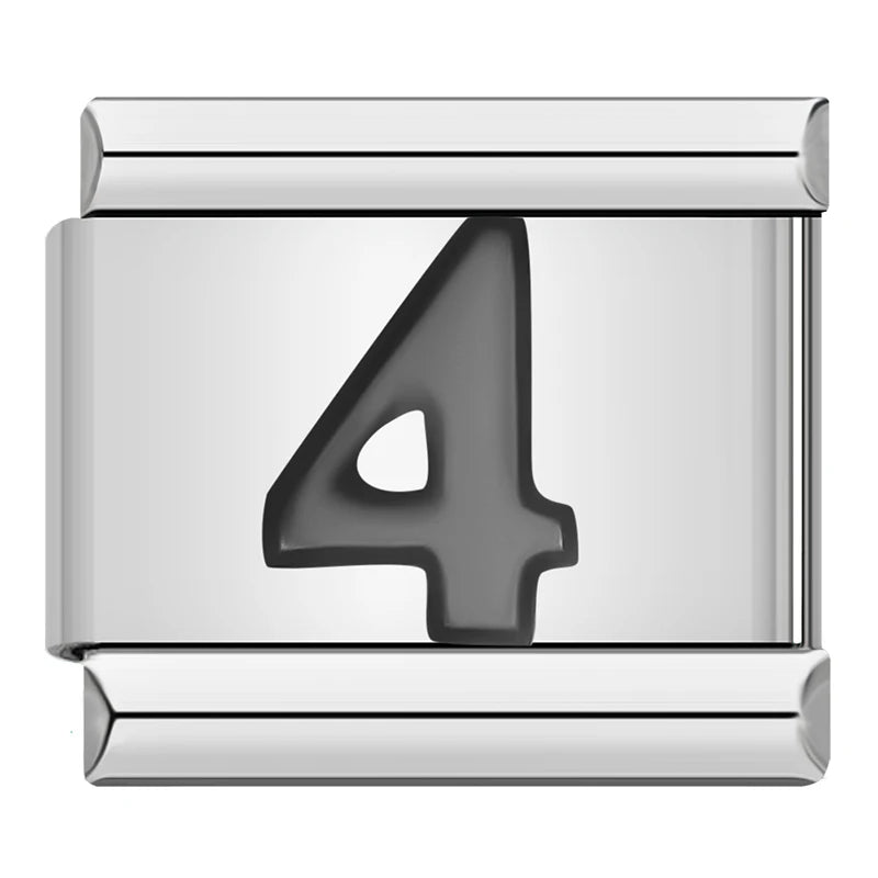 Black Number Charms