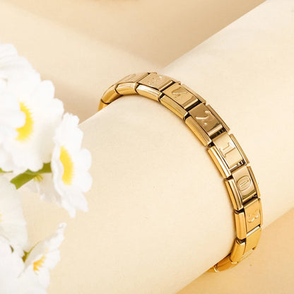 Gold Number Charms
