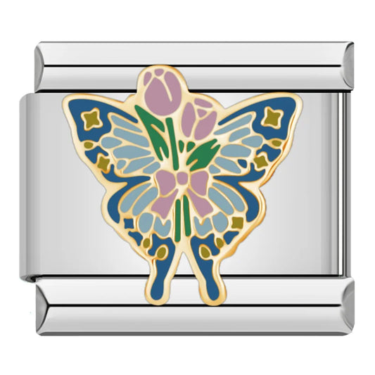Flower Butterfly Charm