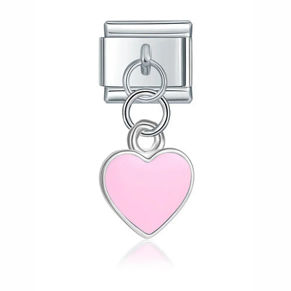 Light Pink Heart Pendant Charm