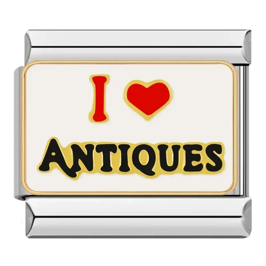 I Love Antiques Charm