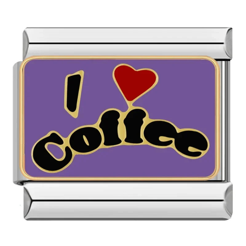 I Love Coffee Charm