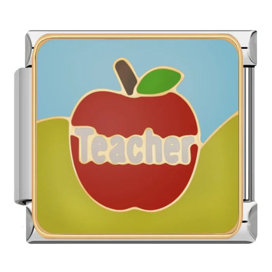 Teacher Apple Charm