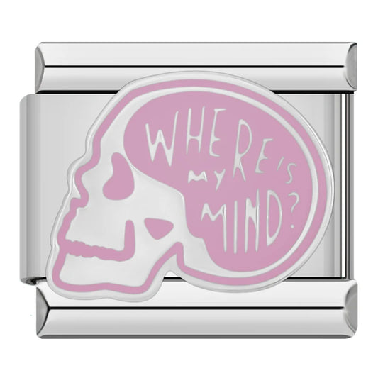 Where Is My Mind Skull Charm