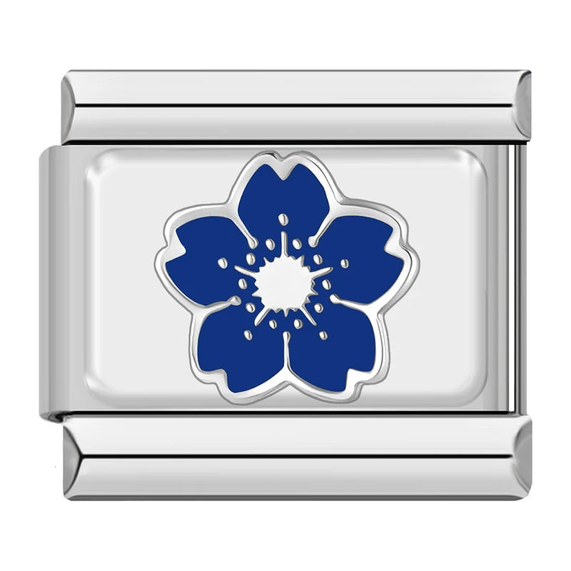 Blue Flower Charm