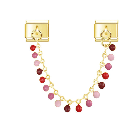 Red Pink Bead Chain