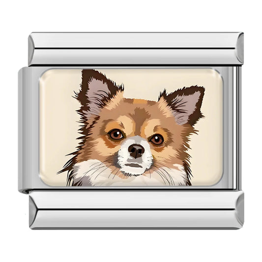 Pomeranian Papillon Dog Charm