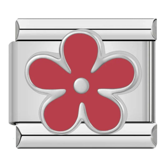Breloque Fleur Rouge