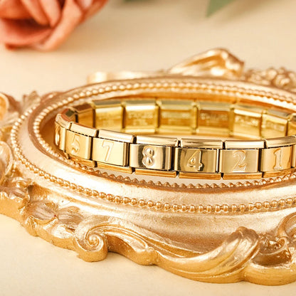 Gold Number Charms