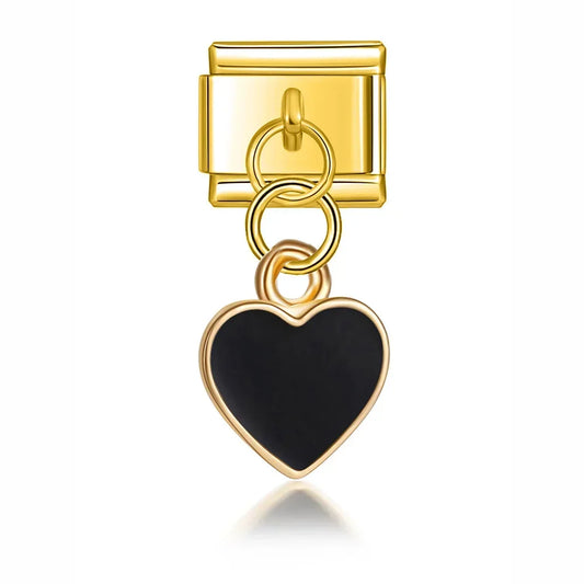 Black Heart Pendant Charm